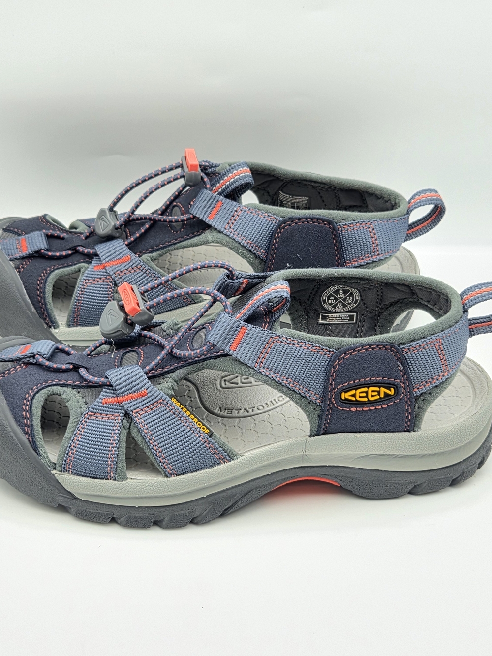 Keen Venice H2 Sport Sandals Womens Size 6 Waterproof Hiking Blue Sport Athletic